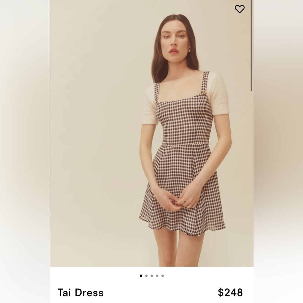 Reformation Tai Gingham Dress